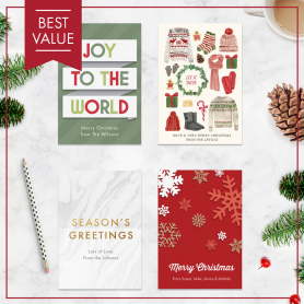 Personalized Christmas Card Value Pack