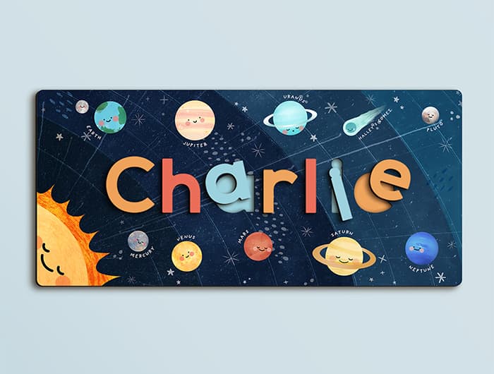 Name wooden puzzle medium space theme