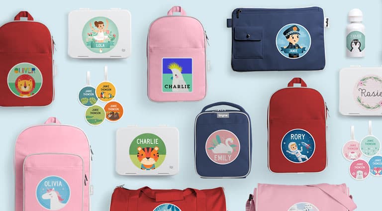 little girl monogrammed backpacks